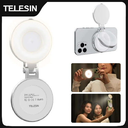 Smartphone Magnetic Fill Light Mini Selfie Light 3 Modes Adjustable Brightness for Iphone XIAOMI HUAWEI SAMSUNG Phone