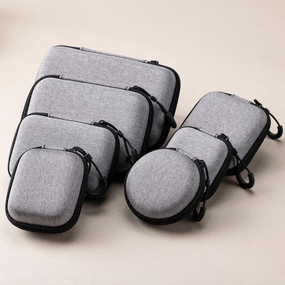 Mini EVA Storage Bag Pouch Carrying Bag Zipper Earphone Case