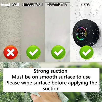 Mini Portable Wireless Bluetooth Speaker, Waterproof with LED controls