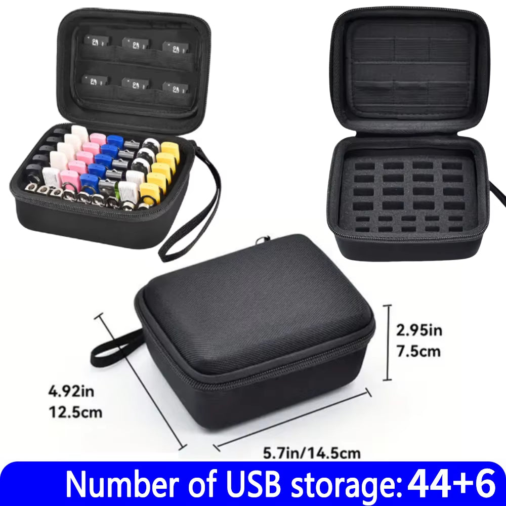 USB Flash Drive Case Storage Bag Dustproof Thumb Drive Holder Organizer Box Electronic Accessories Storage Box for Drive Pen