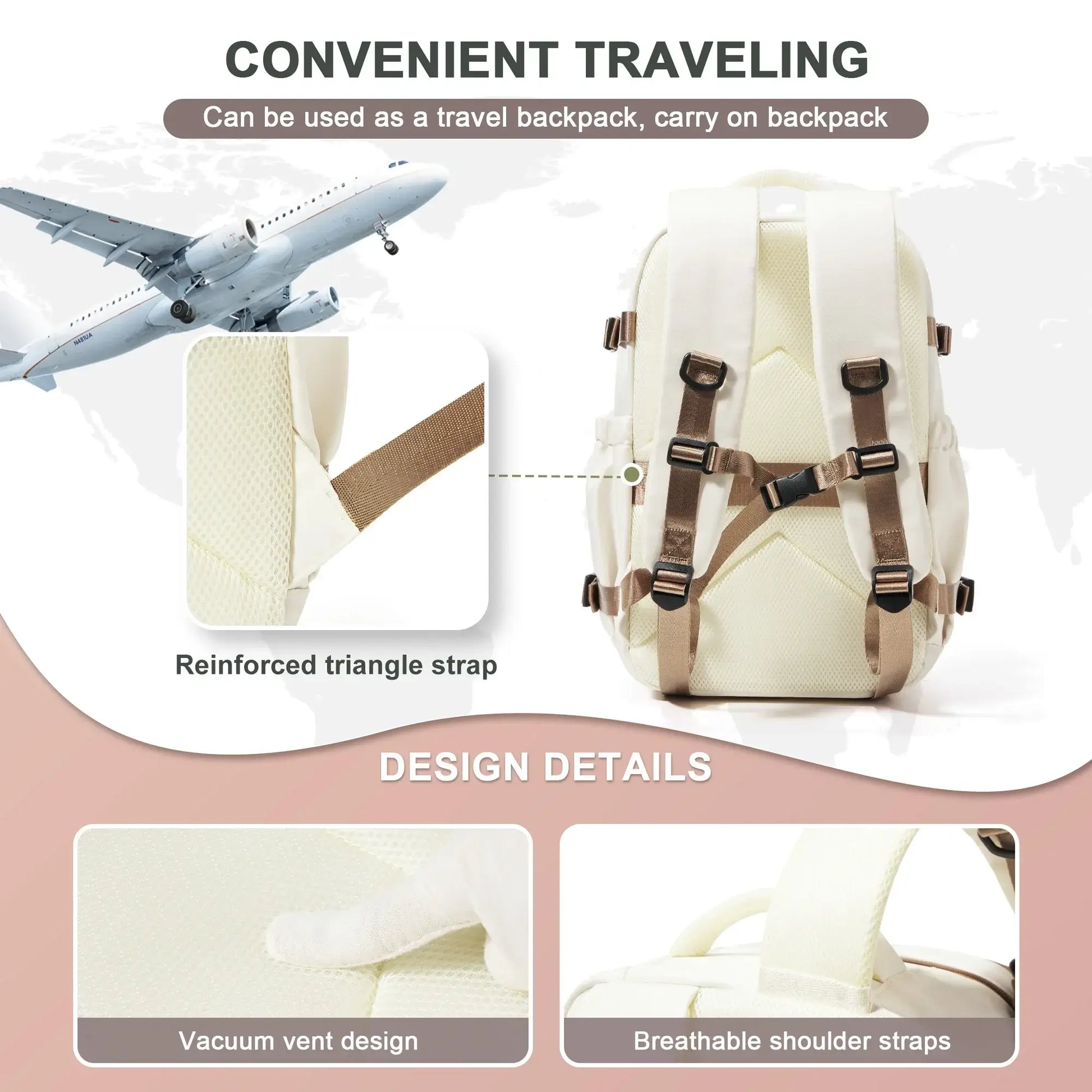 Marketing image - Cabin Travel Backpack 40x30x20  Hand Luggage Cabin Backpack