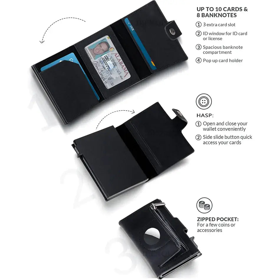 Marketing Image - Airtag Wallet - Black