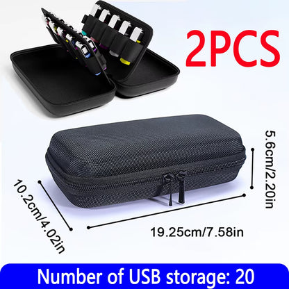 USB Flash Drive Case Storage Bag Dustproof Thumb Drive Holder Organizer Box Electronic Accessories Storage Box for Drive Pen