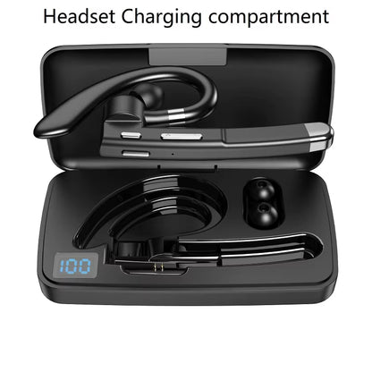 Bluetooth Earphones 5.3 Headphones Stereo Handsfree Noise Canceling Wireless Business Headset with HD Mic for All Smart Phones