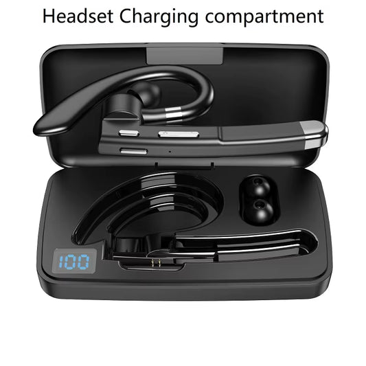 Bluetooth Earphones 5.3 Headphones Stereo Handsfree Noise Canceling Wireless Business Headset with HD Mic for All Smart Phones