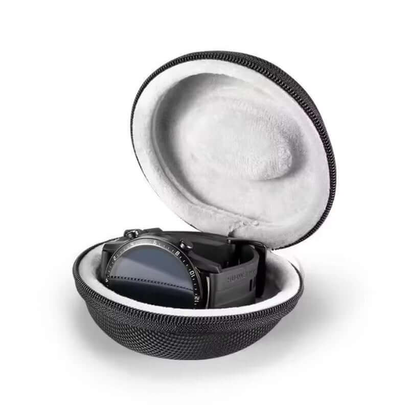 Portable EVA Single Watch Travel Case Watch Storage Organizer Box Watch Holder Waterproof for Smartwatches Zippered Container