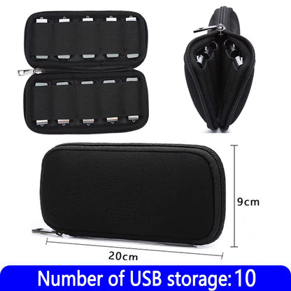USB Flash Drive Case Storage Bag Dustproof Thumb Drive Holder Organizer Box Electronic Accessories Storage Box for Drive Pen