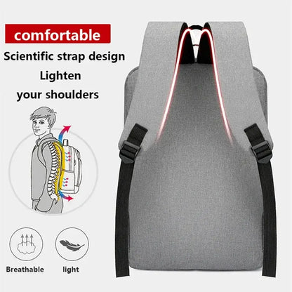 Marketing Image - Waterproof Laptop Backpack Men USB School Laptop Backpack